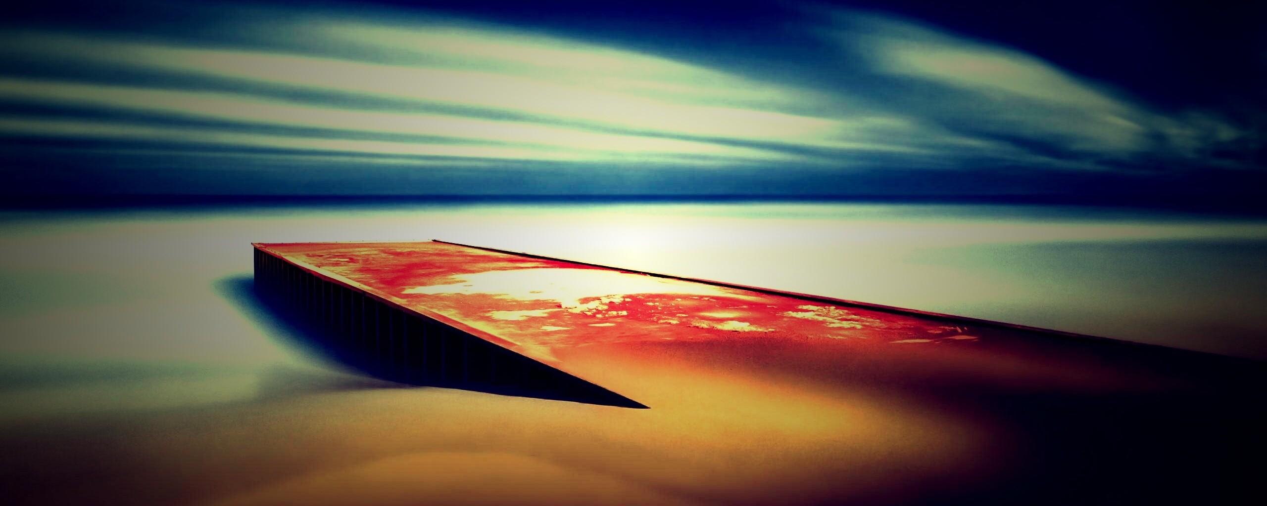 Пирс на пляже обои