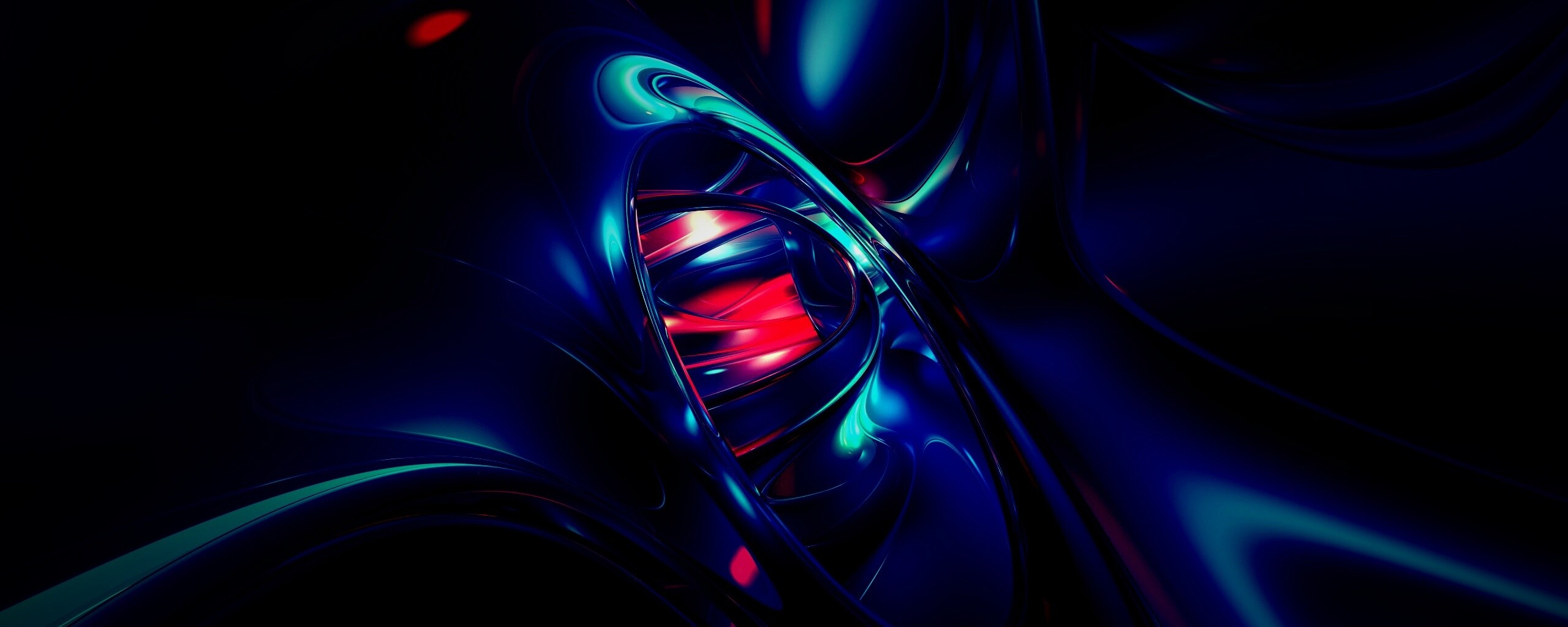 Темная переливчатая абстракция обои