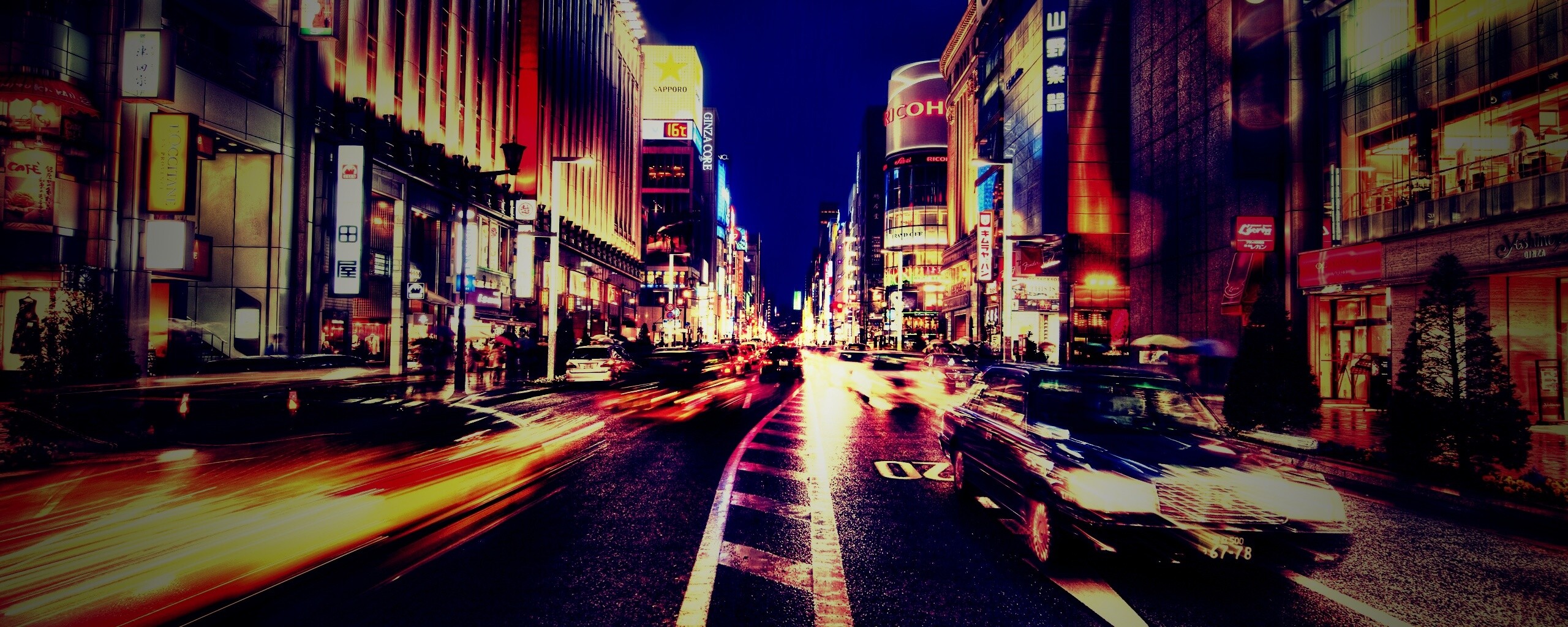 Ночное движение обои