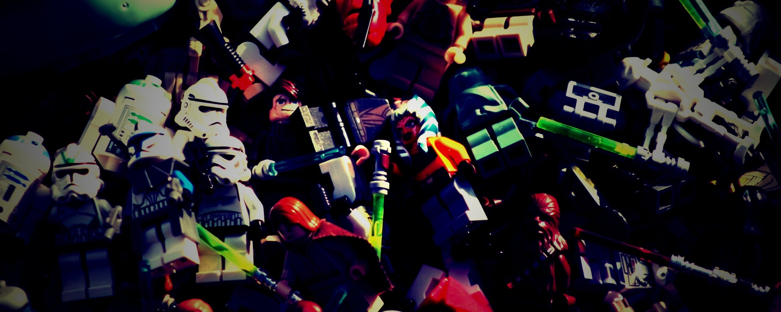 Человечки лего по мотивам звездных войн обои