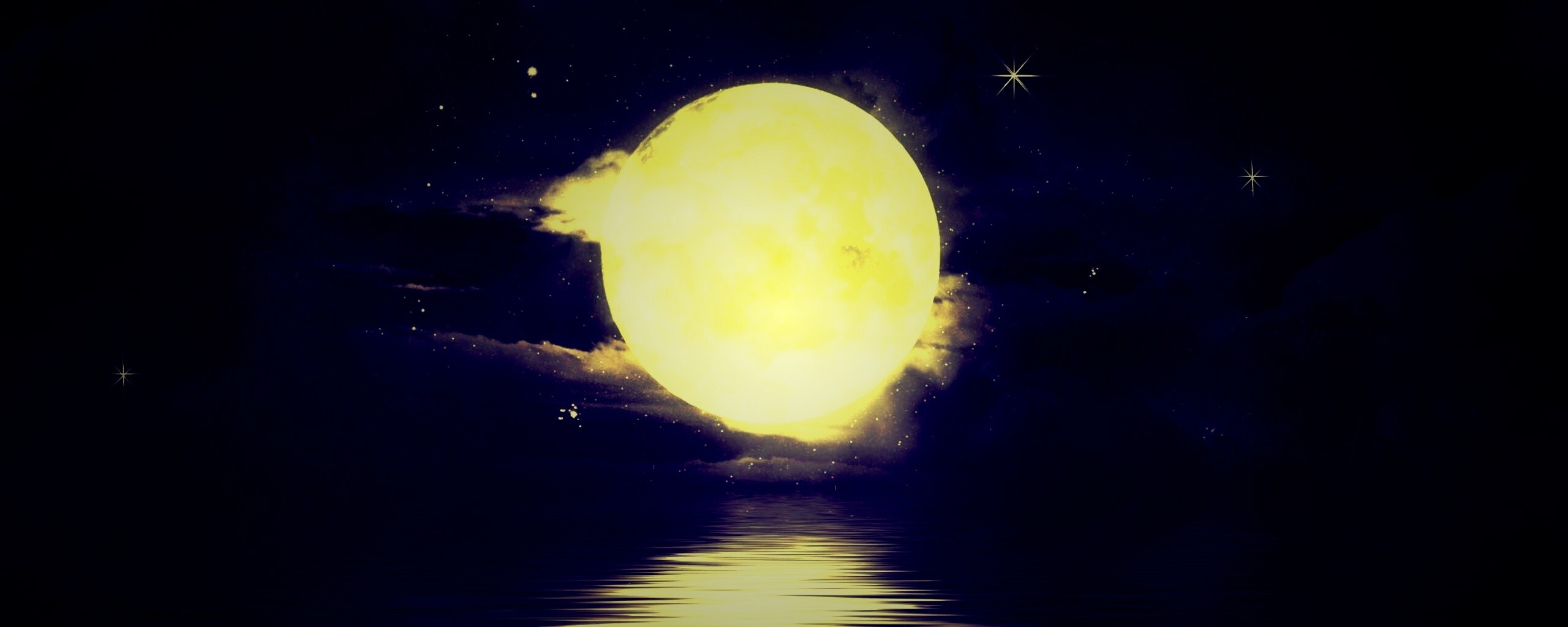 Огромная луна обои