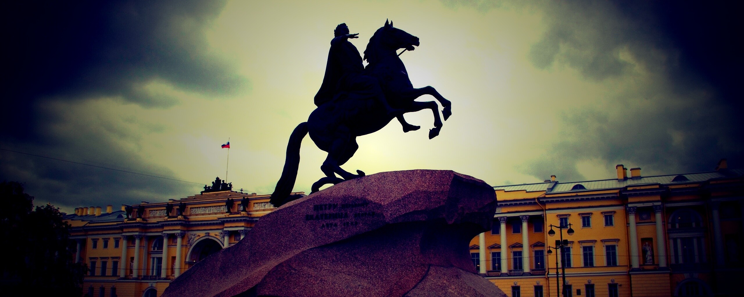 Медный Всадник в Питере обои