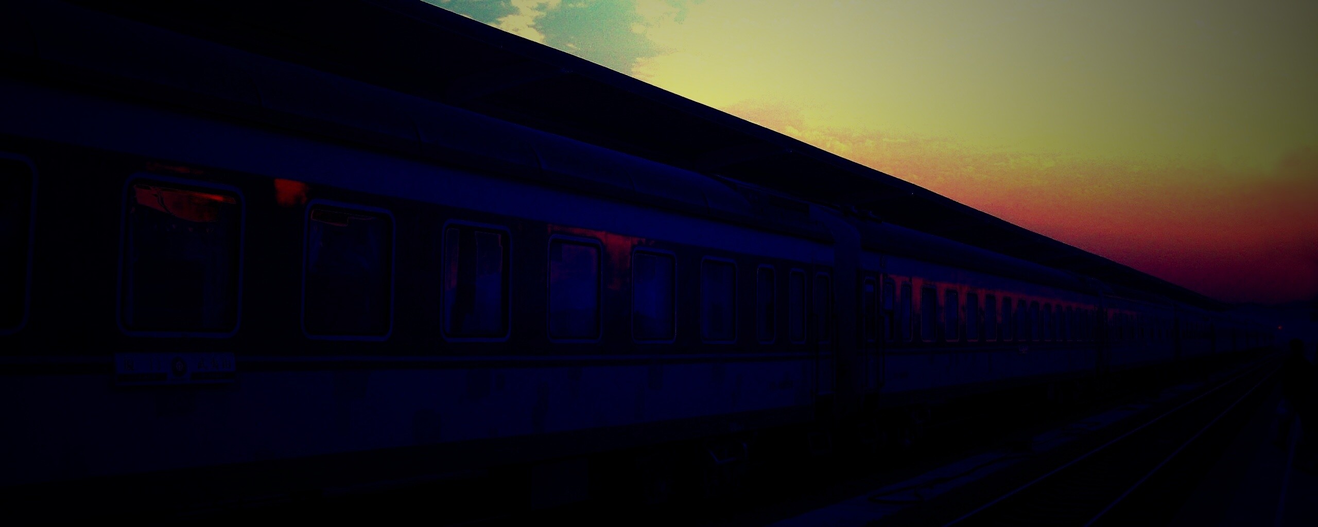 Пассажирский состав обои