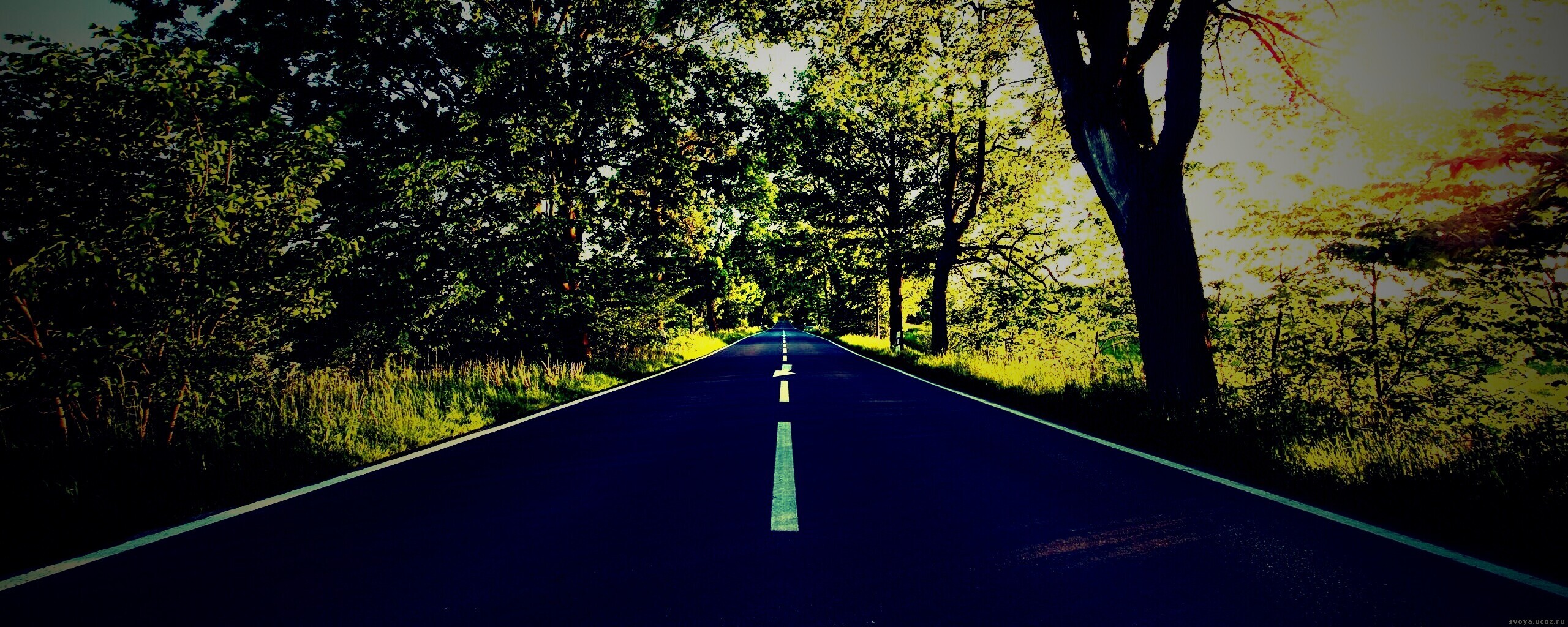 Прямая дорога обои