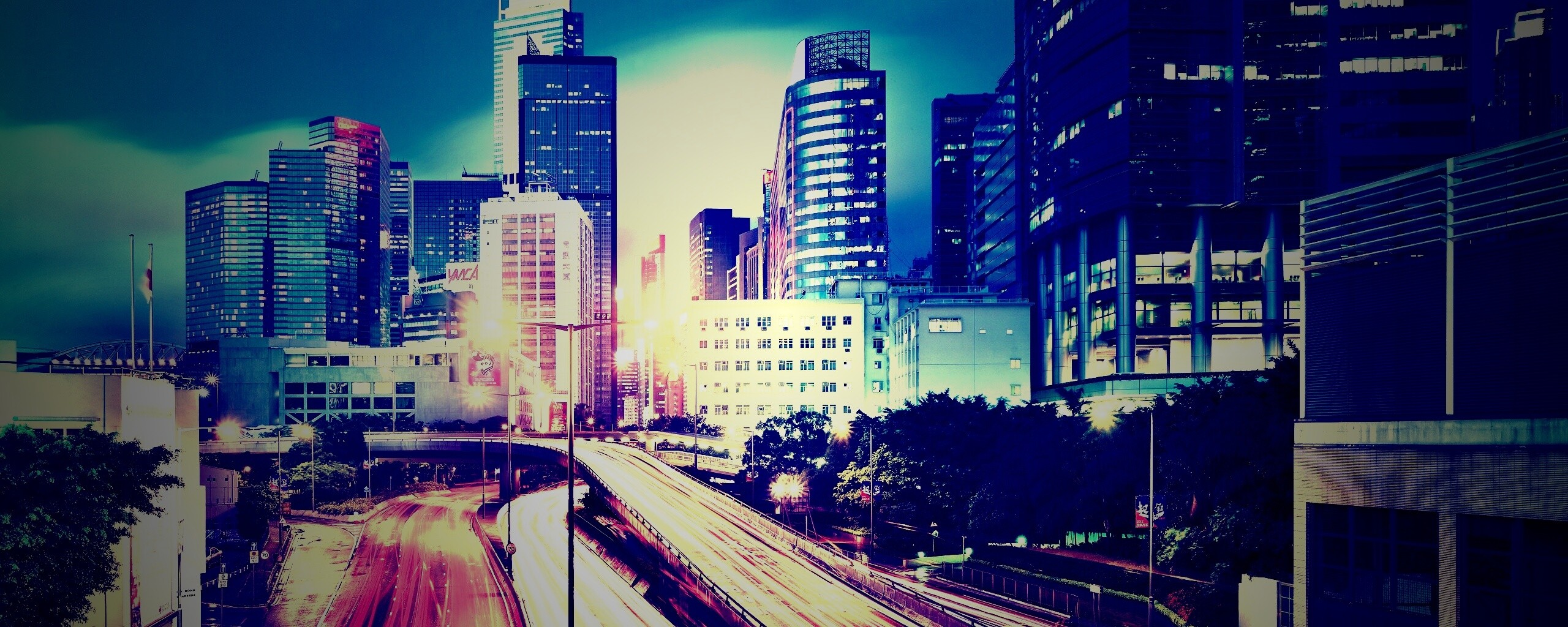 Огни Гонконга обои