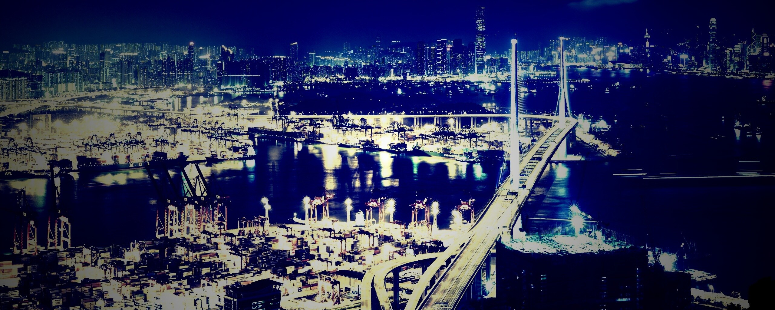 Ночная городская жизнь обои