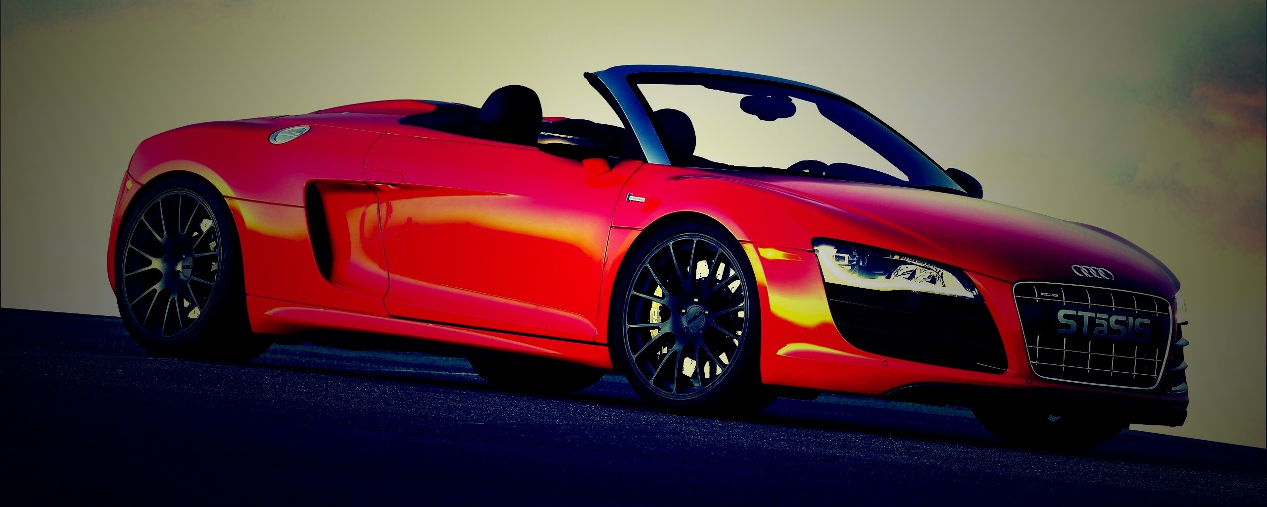 Красная Audi обои