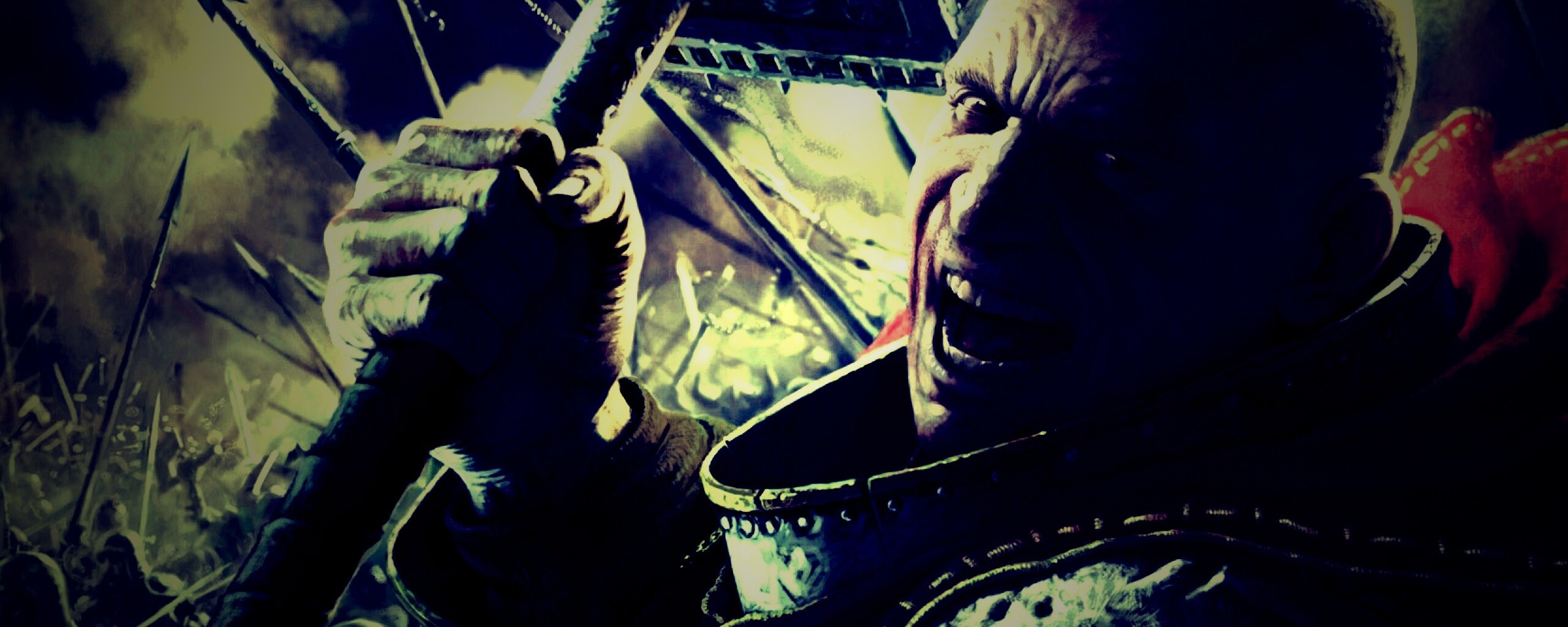 Воин с боевым молотом обои