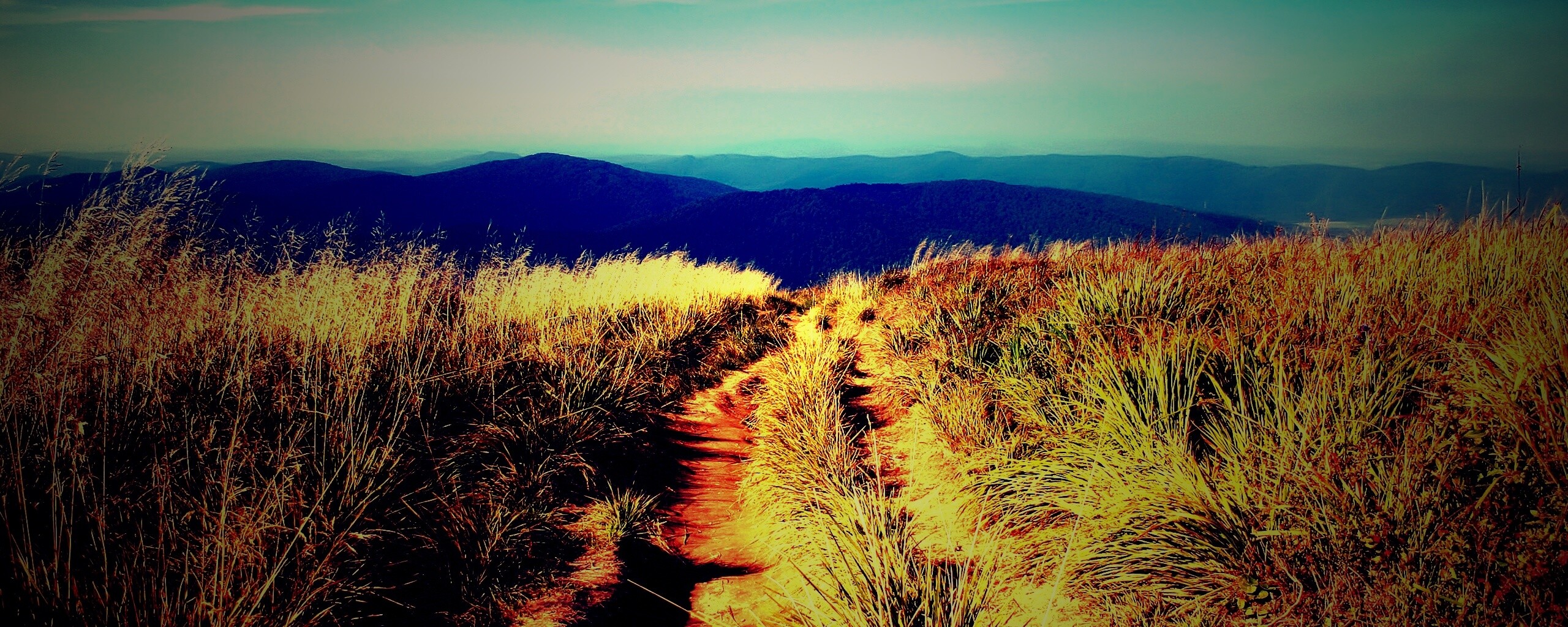 Дорога высоко в горах обои