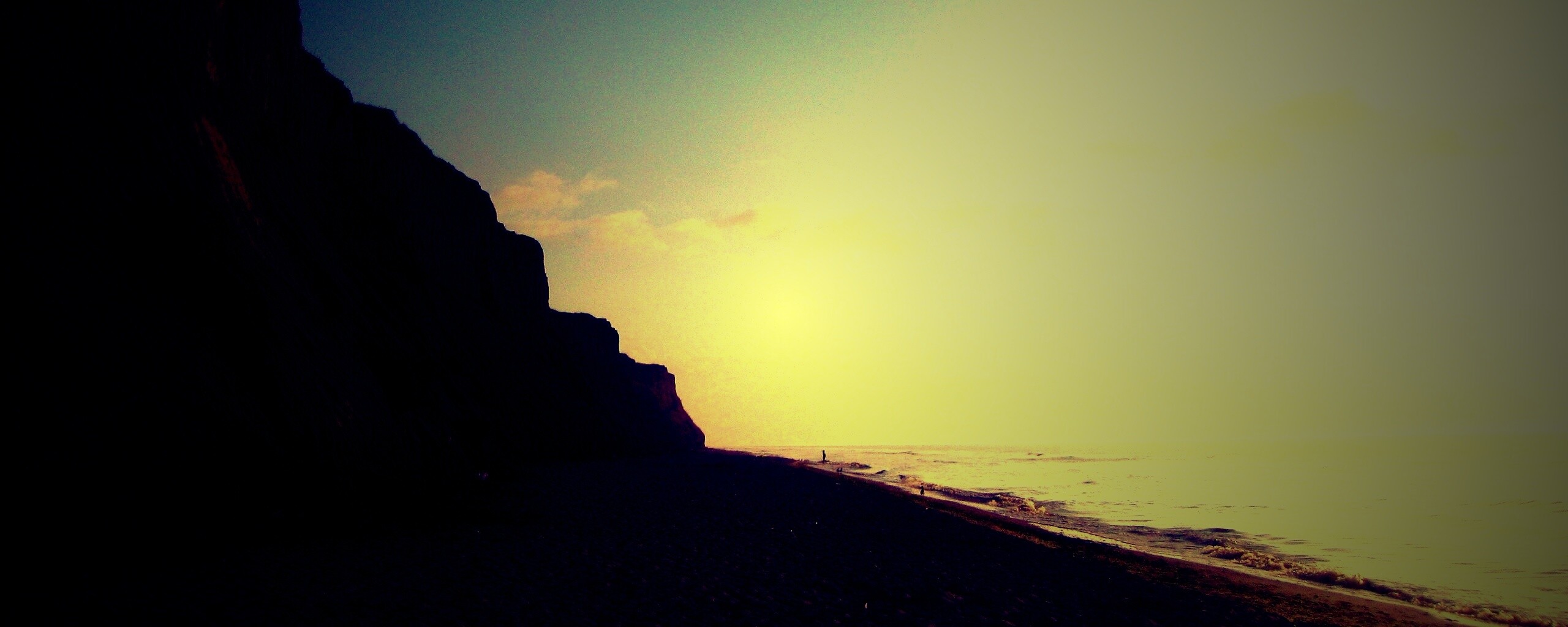 Уединенный пляж обои