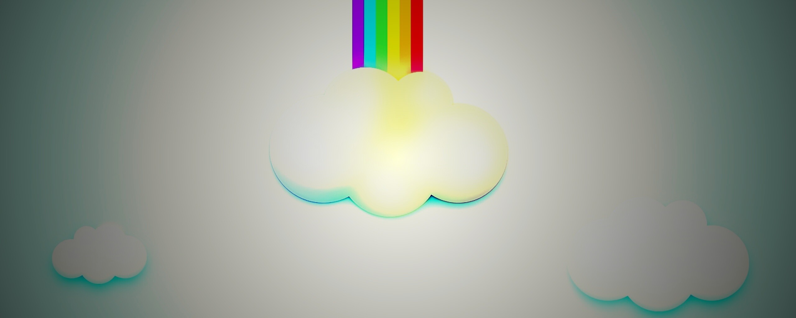 Радужное облачко обои
