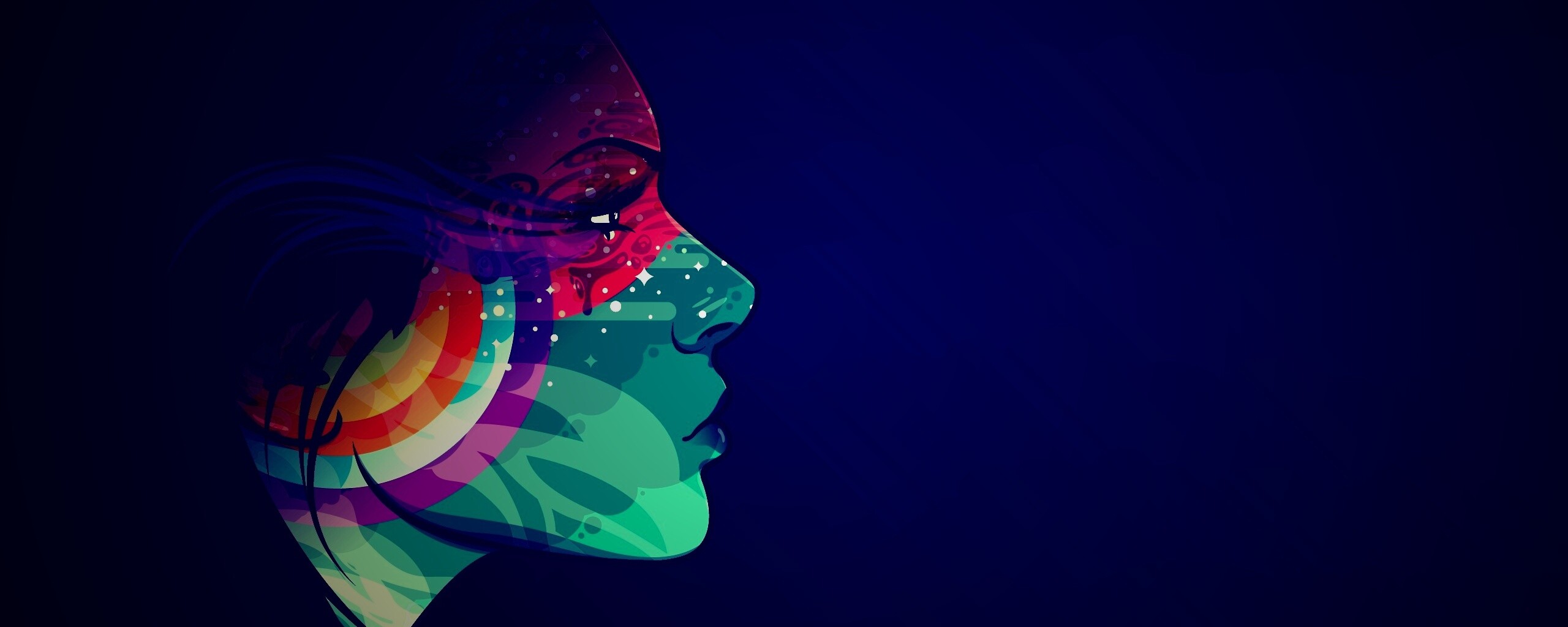 Профиль девушки обои