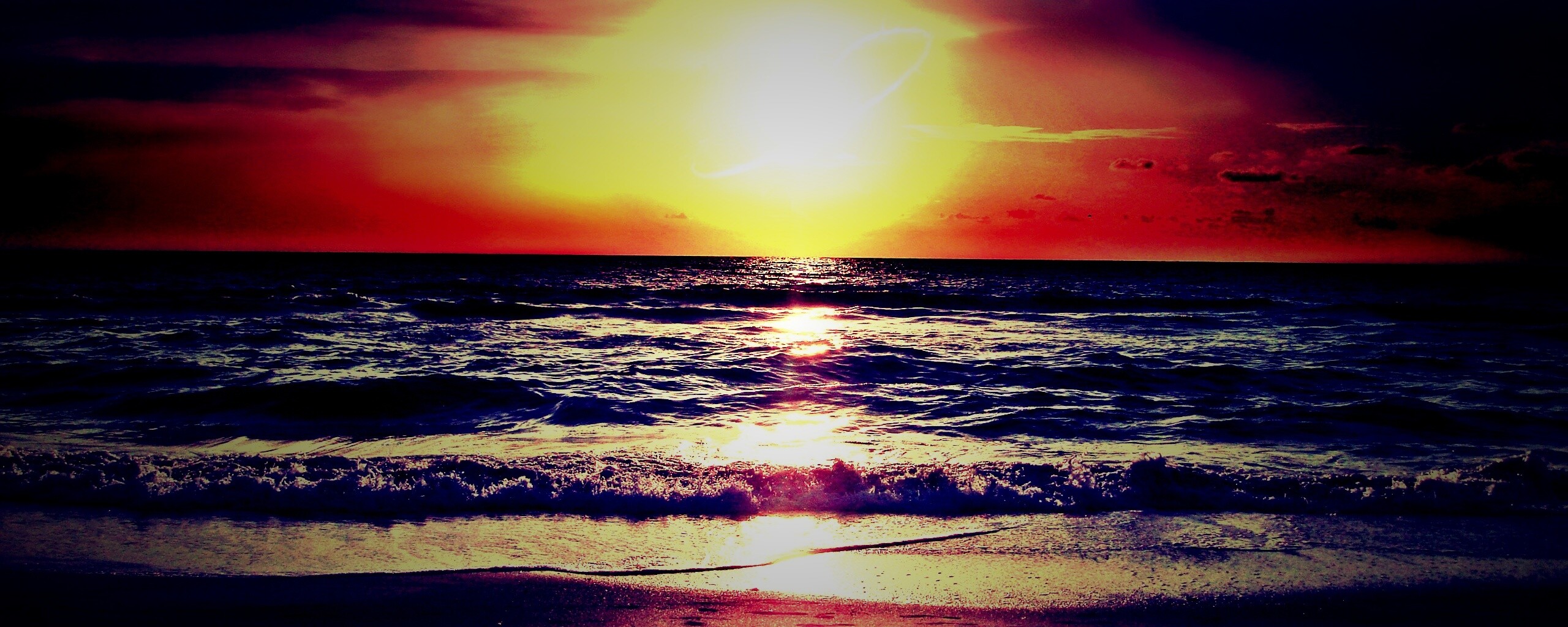 Морской закат обои