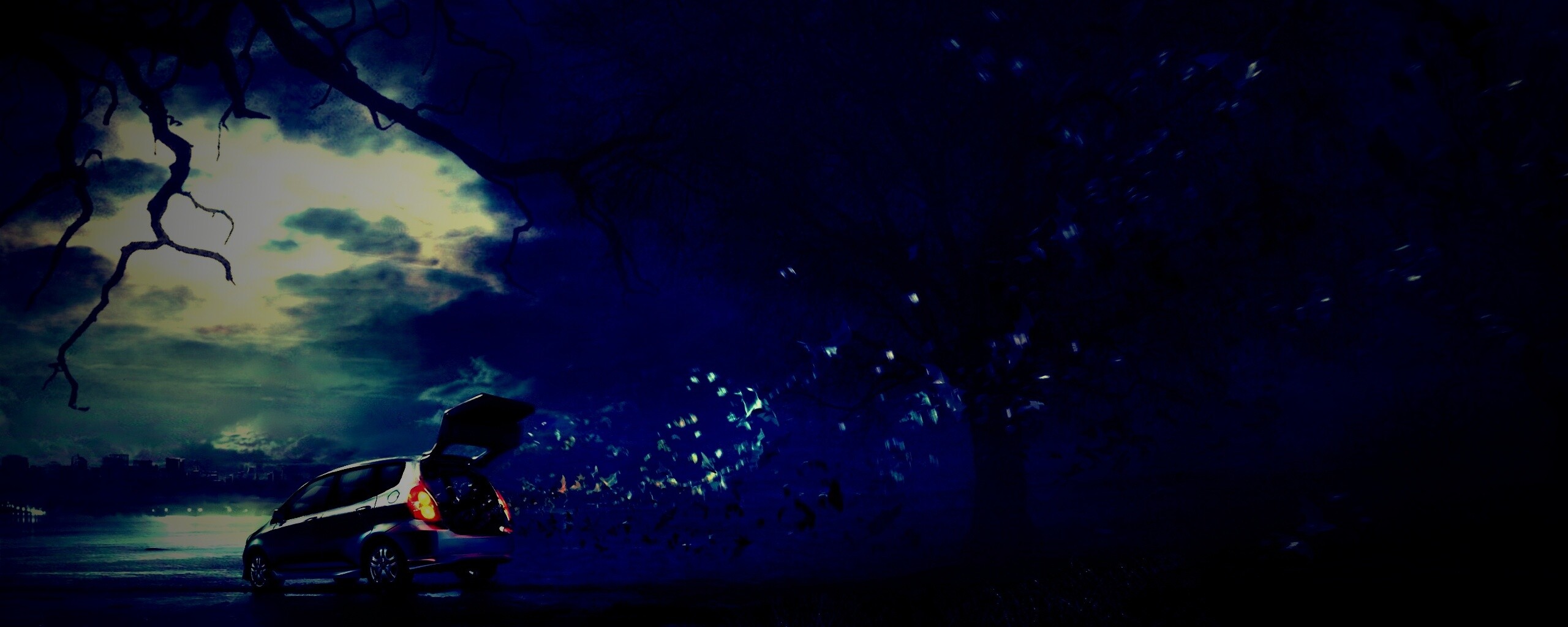 Темное авто обои