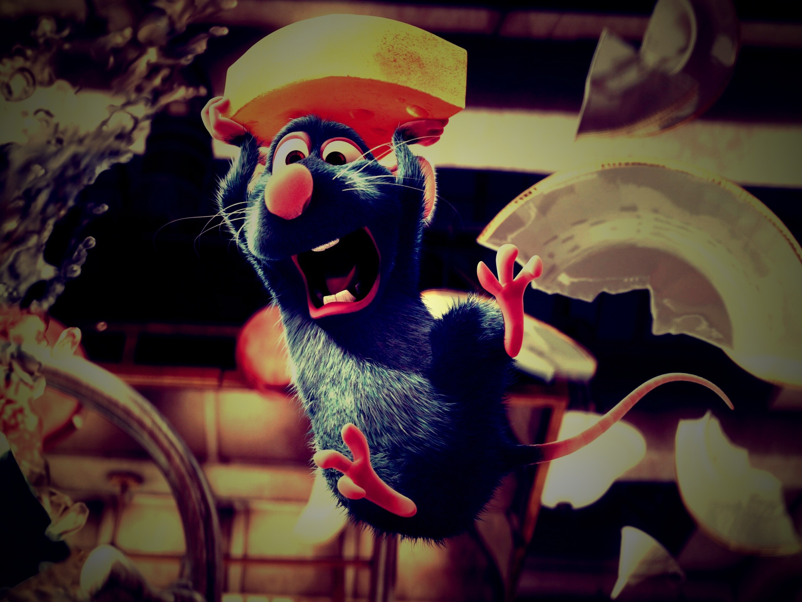 Крыса с сыром из Рататуя обои