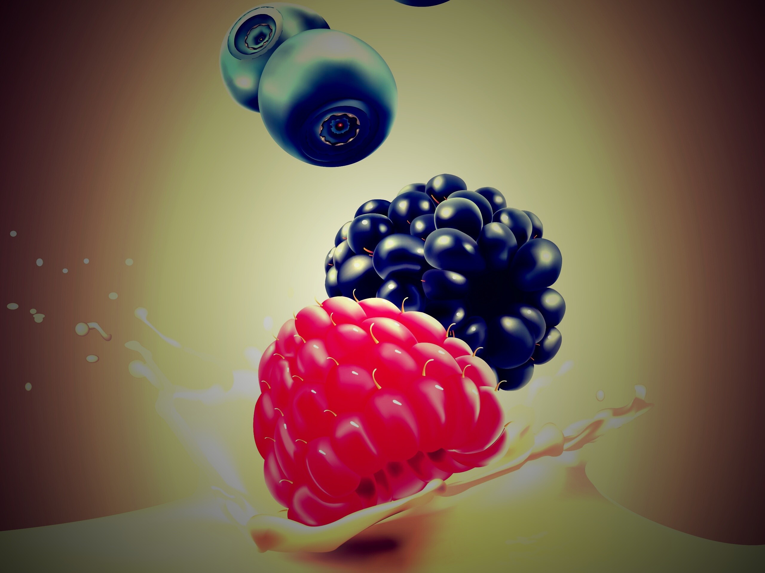 Векторные ягоды обои