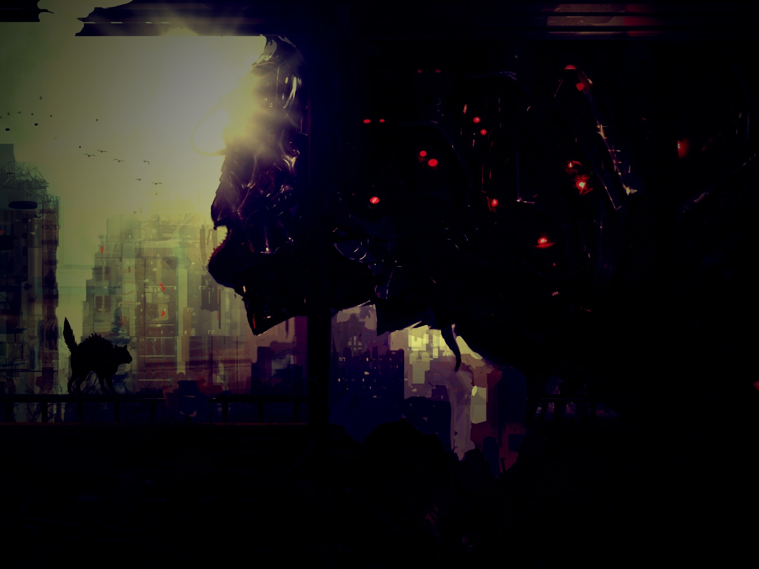 Кошкино удивление обои