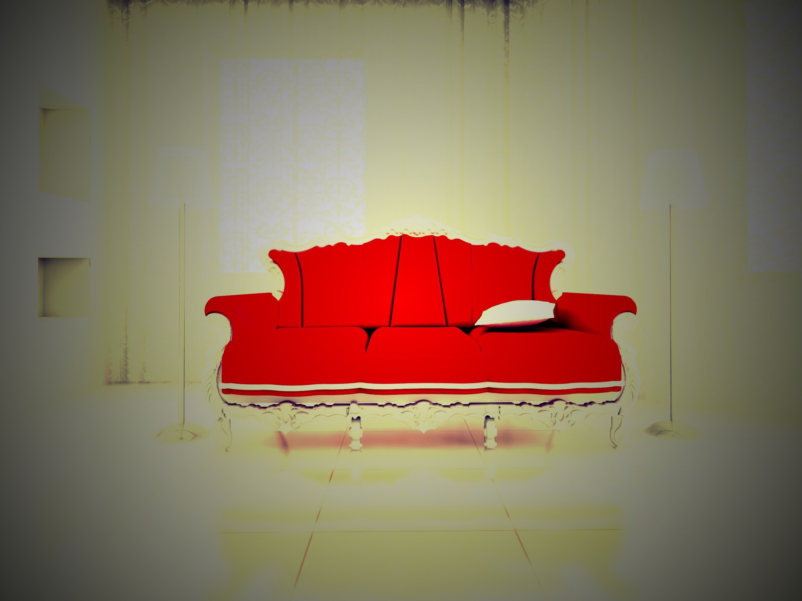 Диван в стиле ампир обои