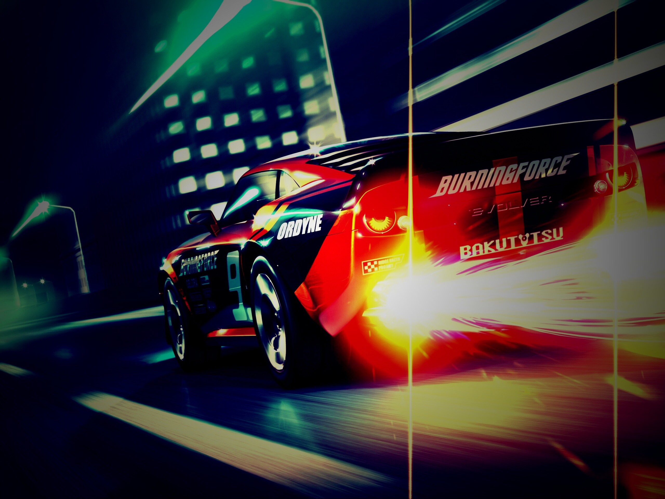 Ночное нитро обои