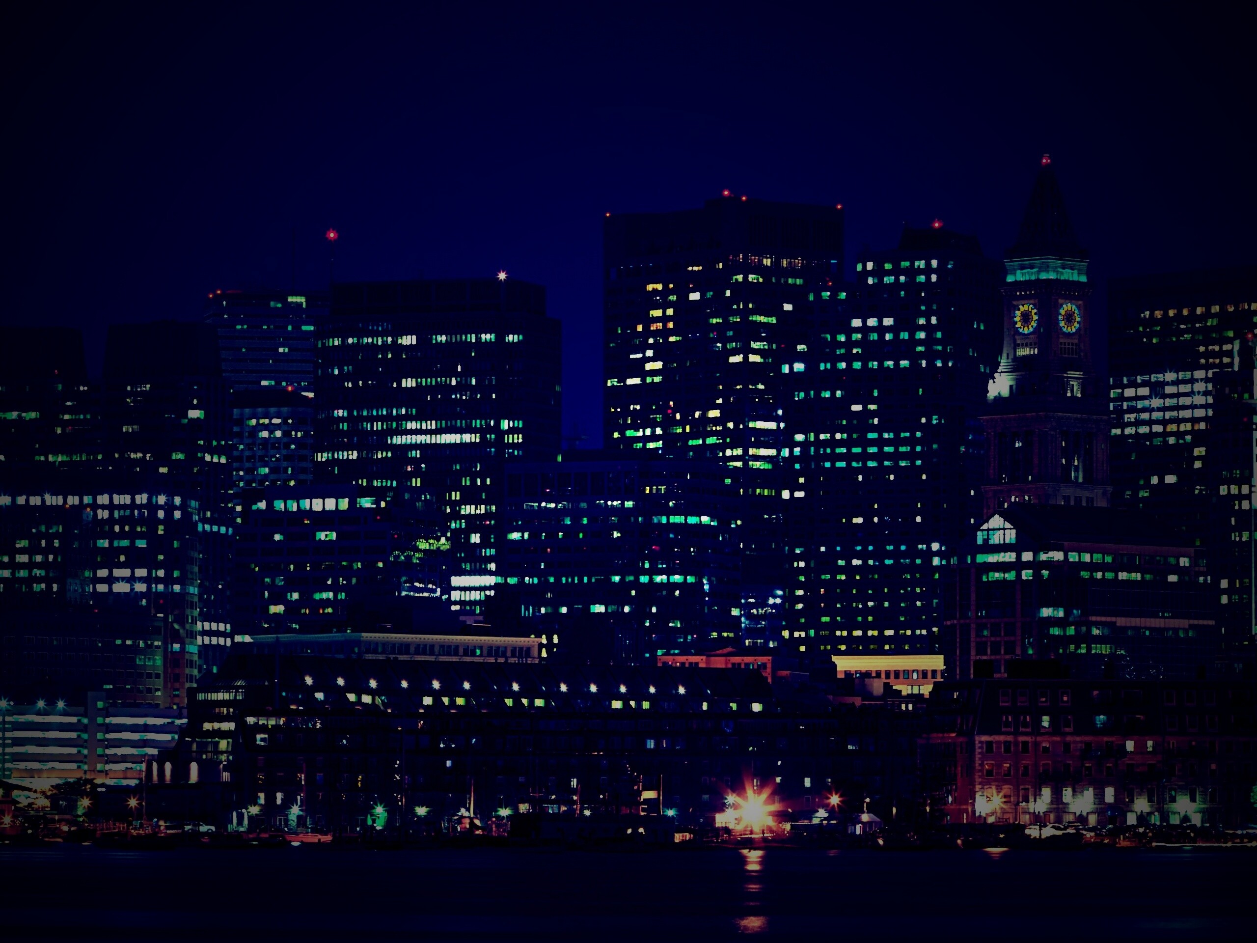 Панорама города обои