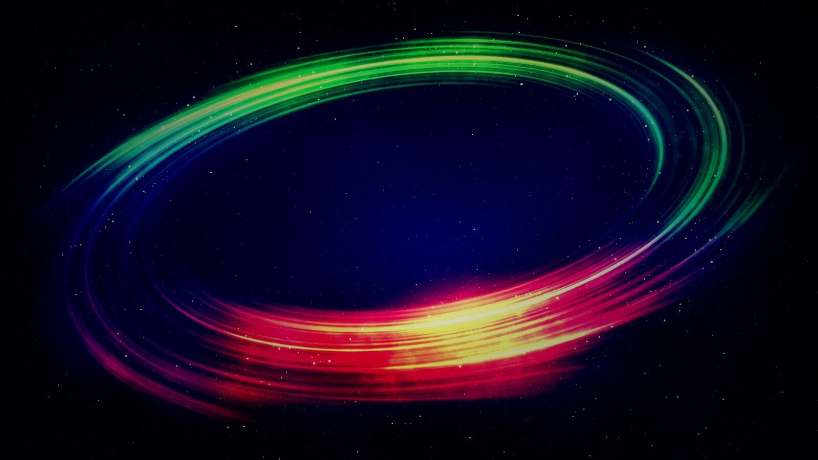Радужный световой круг обои