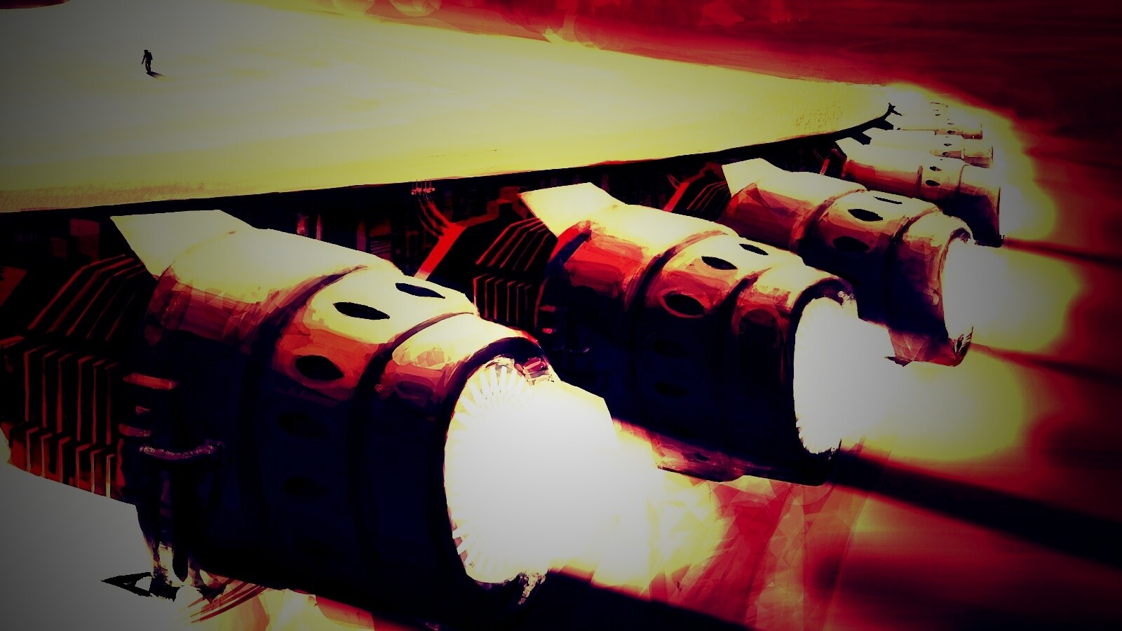 Разгон космического корабля обои