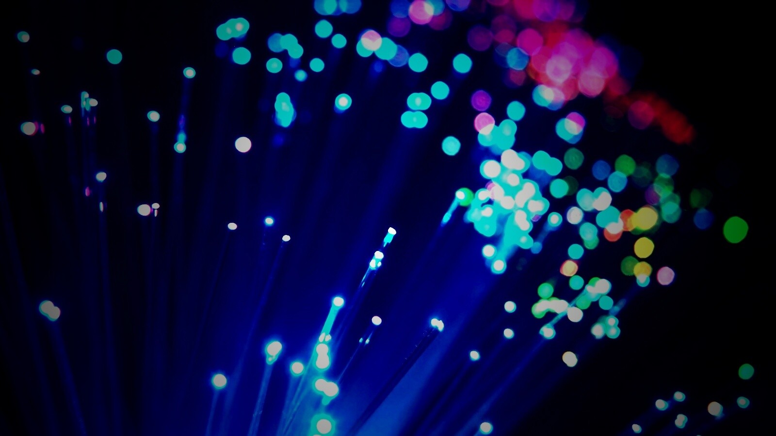 Огоньки на оптоволокне обои