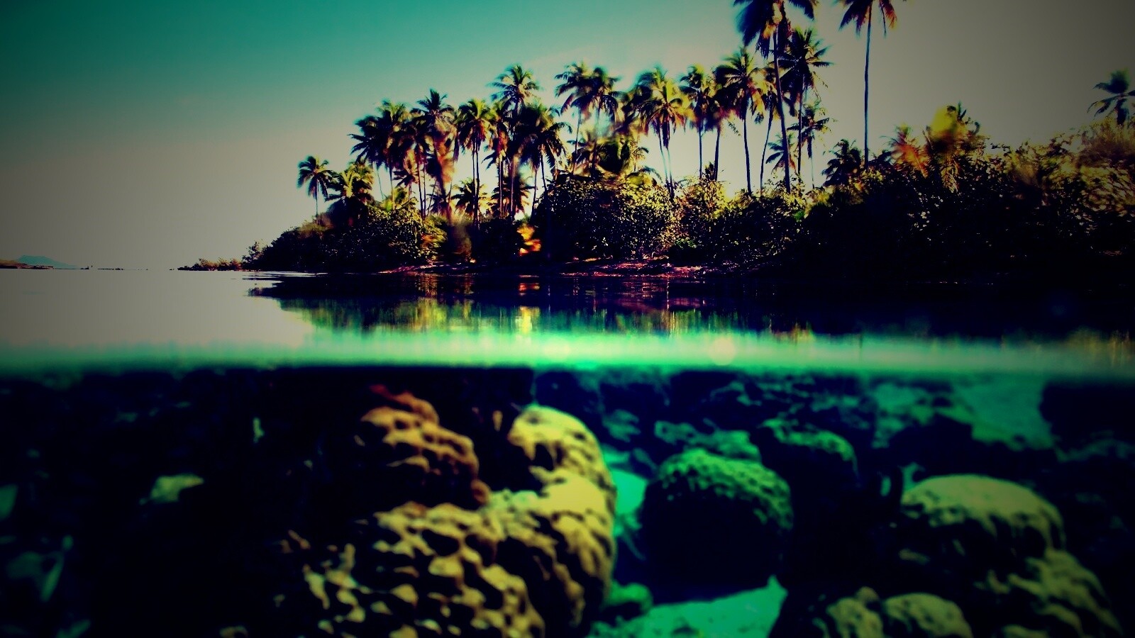 Из-под воды обои