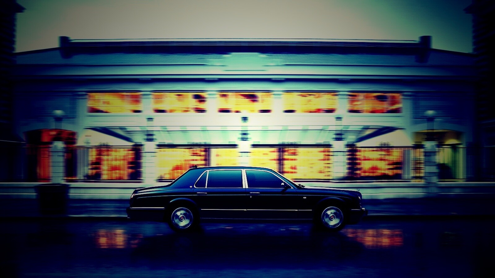 Бентли в городе обои