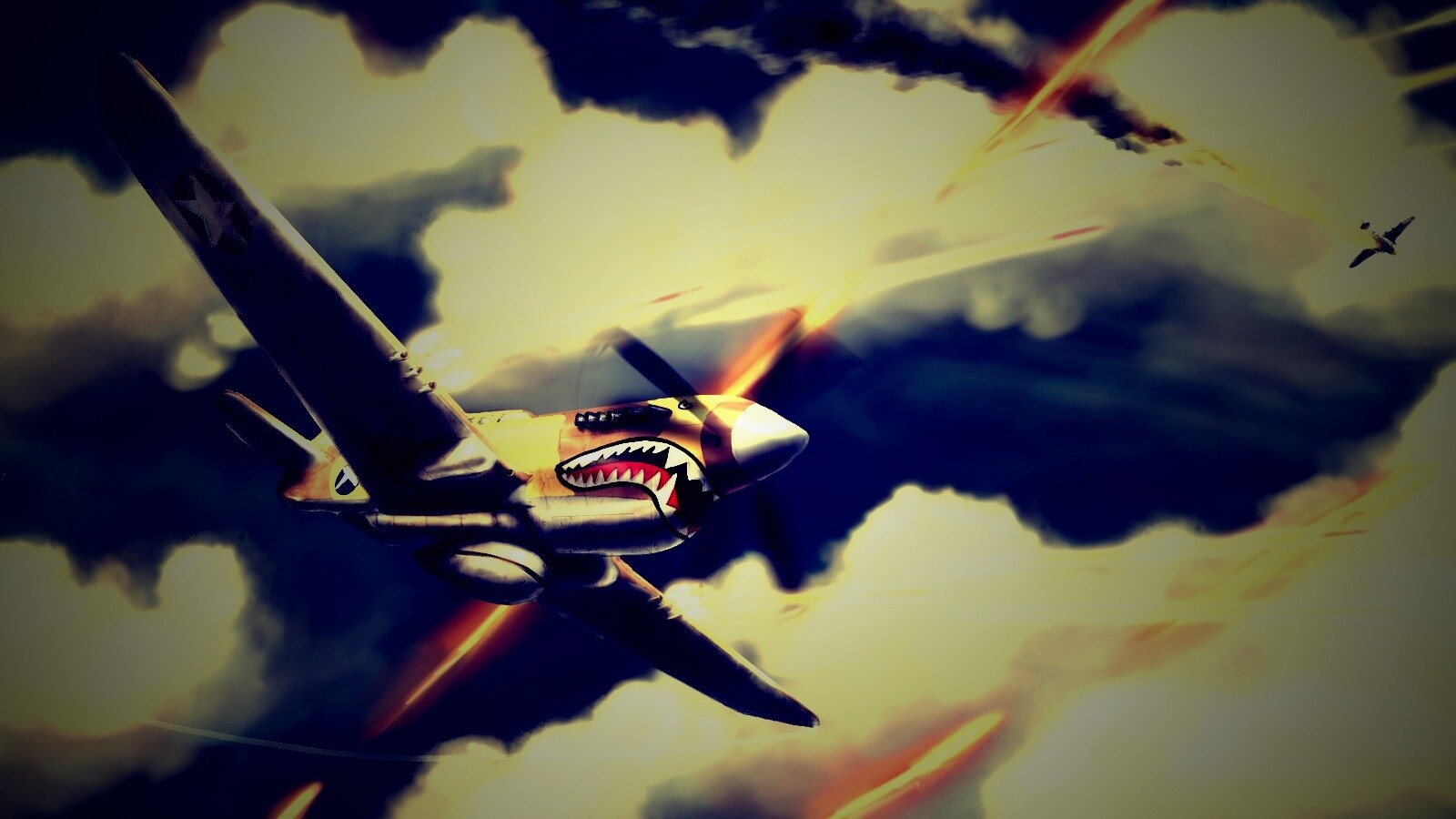 Истребитель акула обои