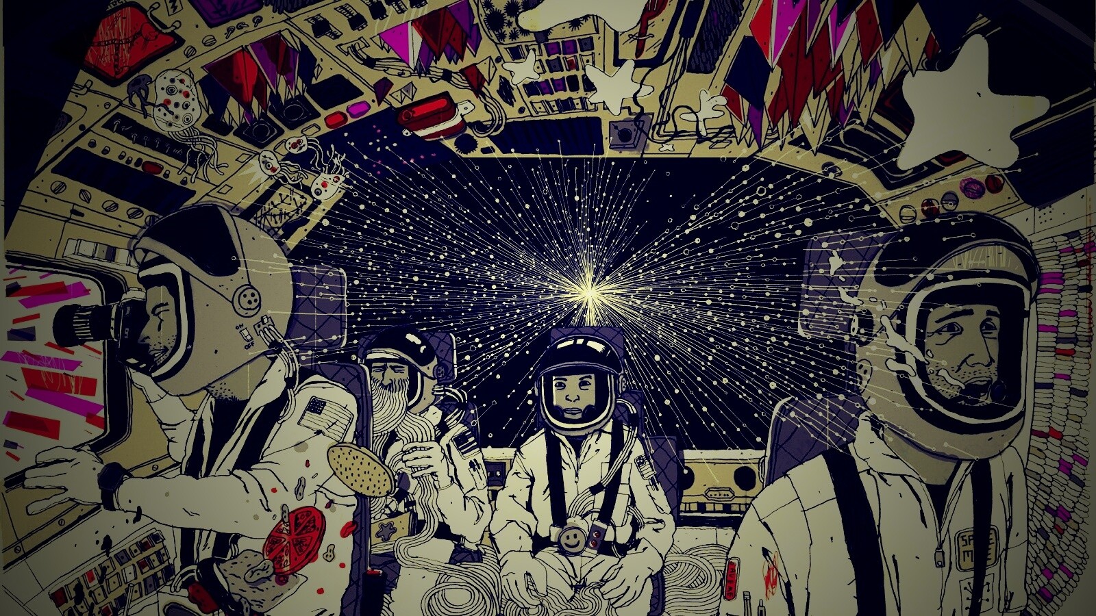 Упоротые космонавты обои