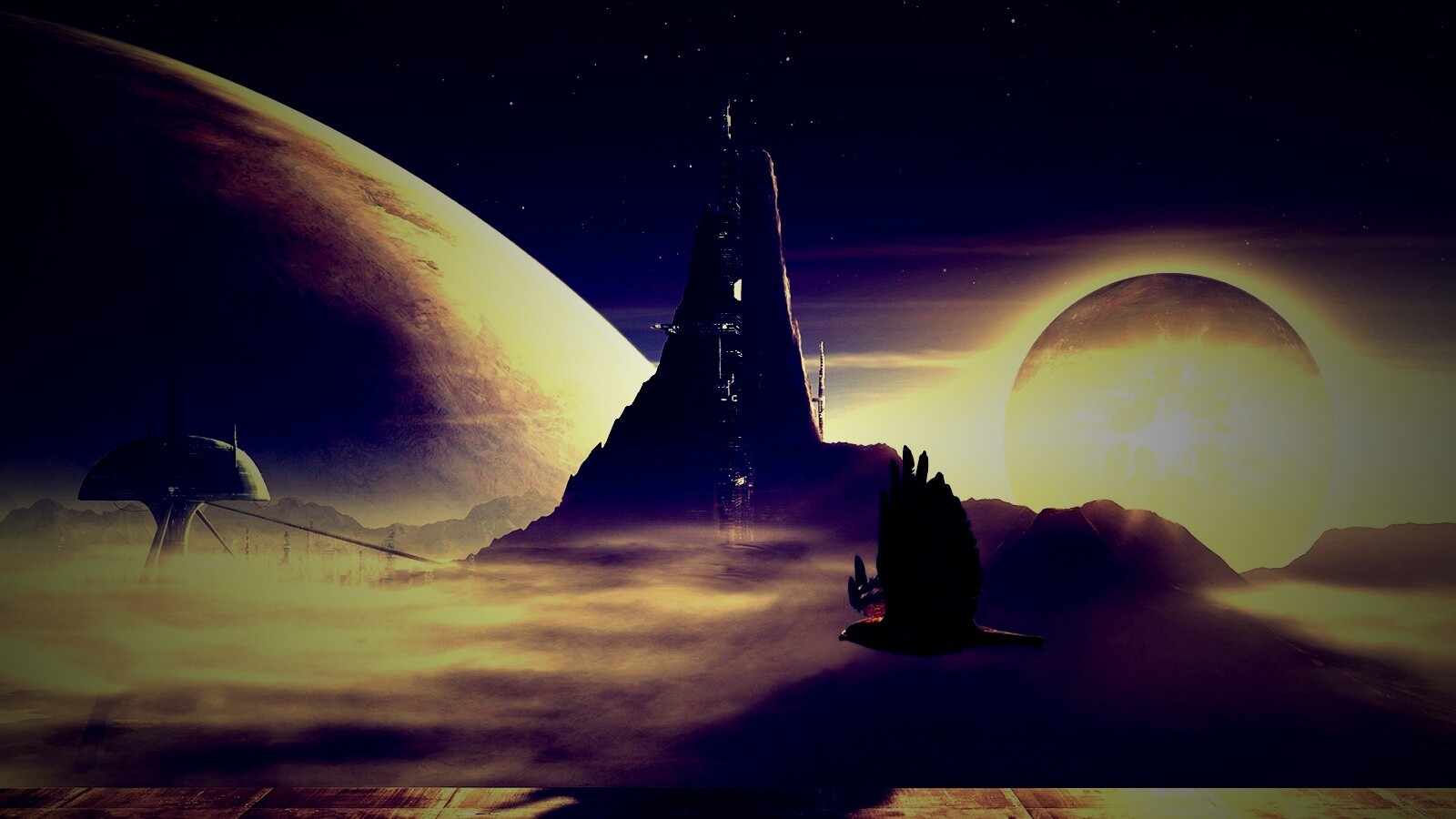Город на другой планете обои