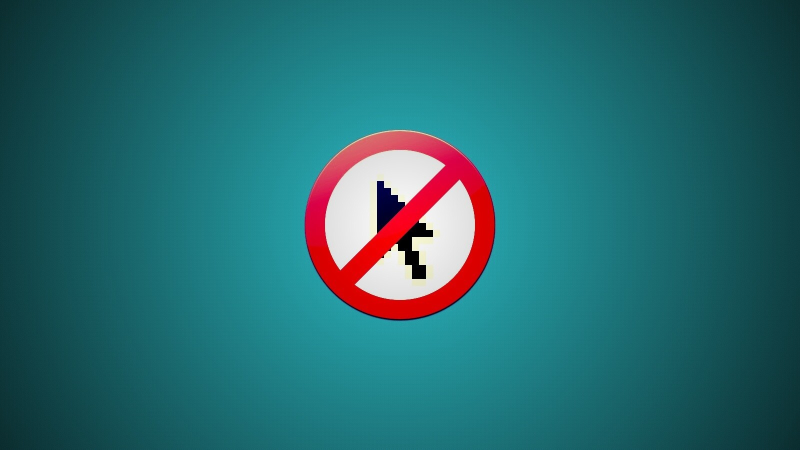 Курсор запрещен обои