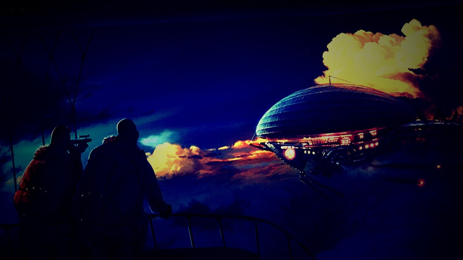 Инопланетный дирижабль обои