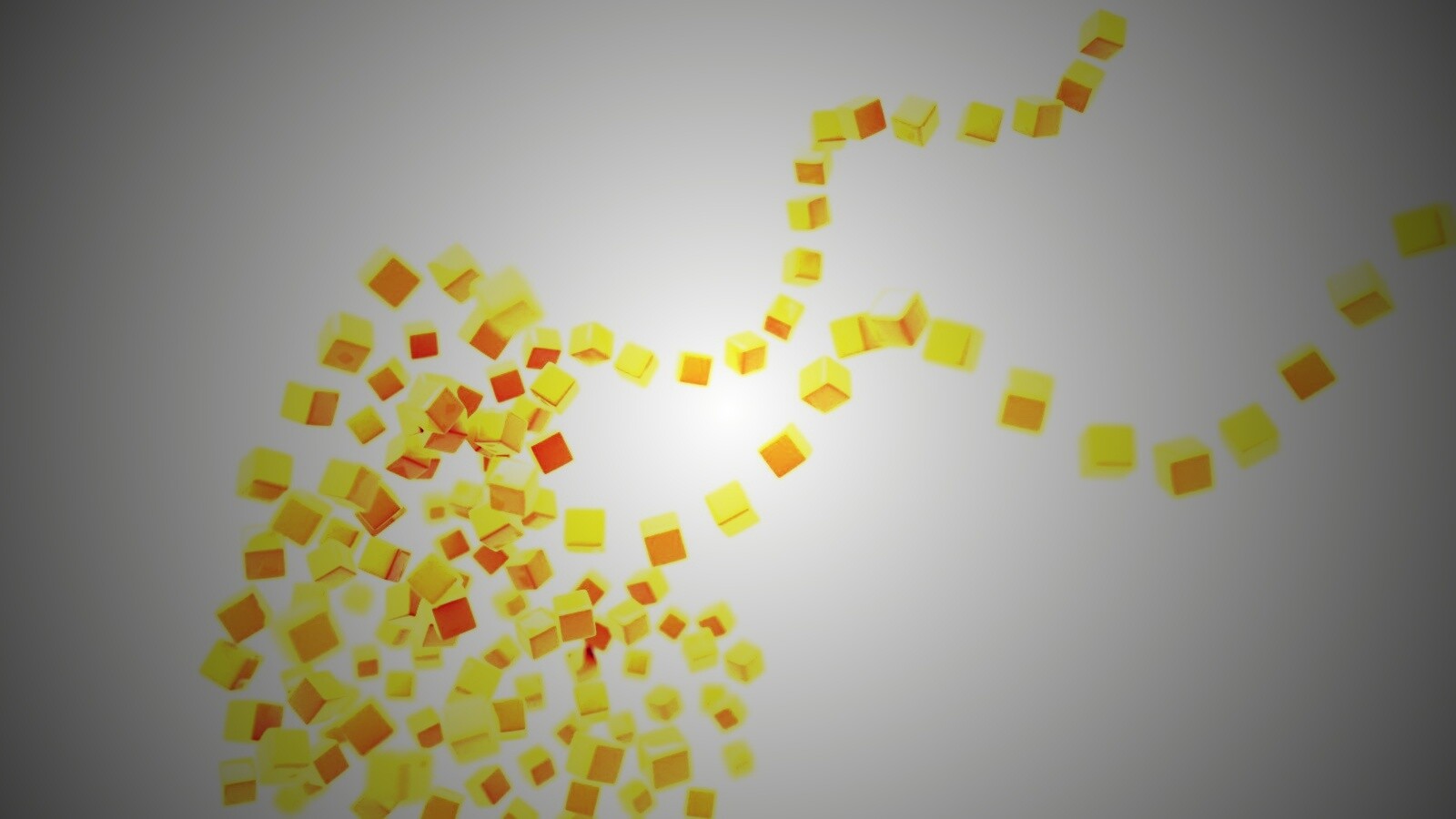 Сердце из кубиков обои