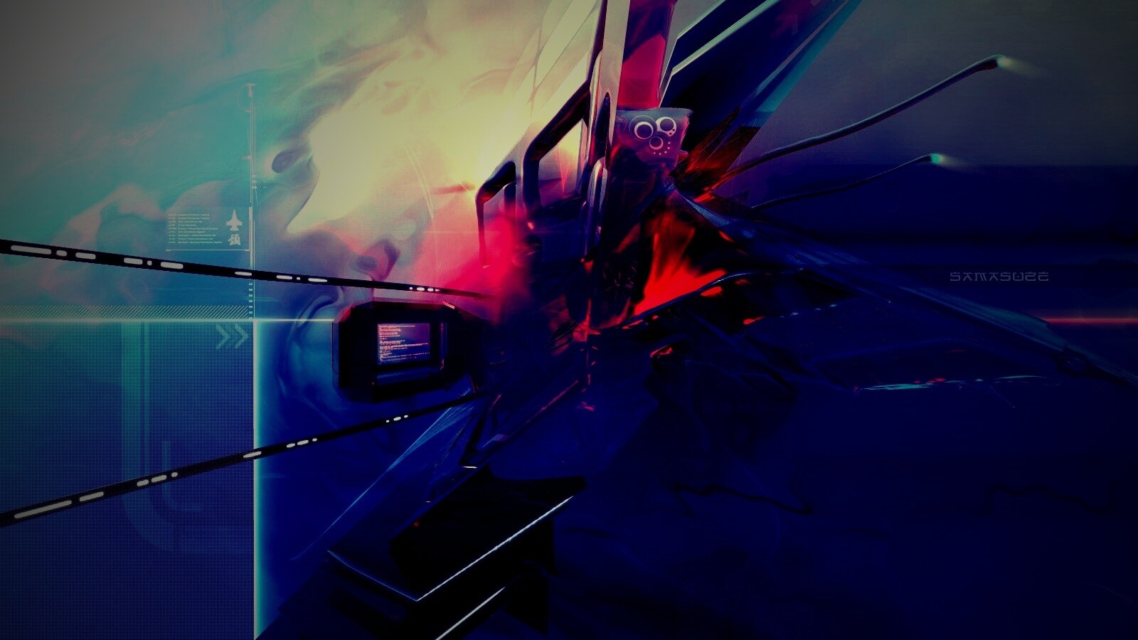 Технологичная абстракция обои