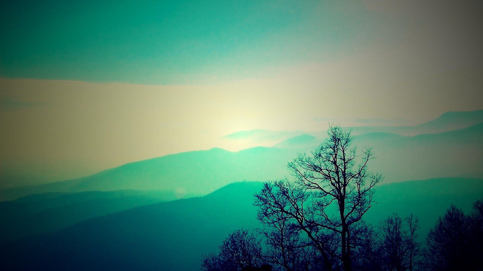 Голубые горы обои