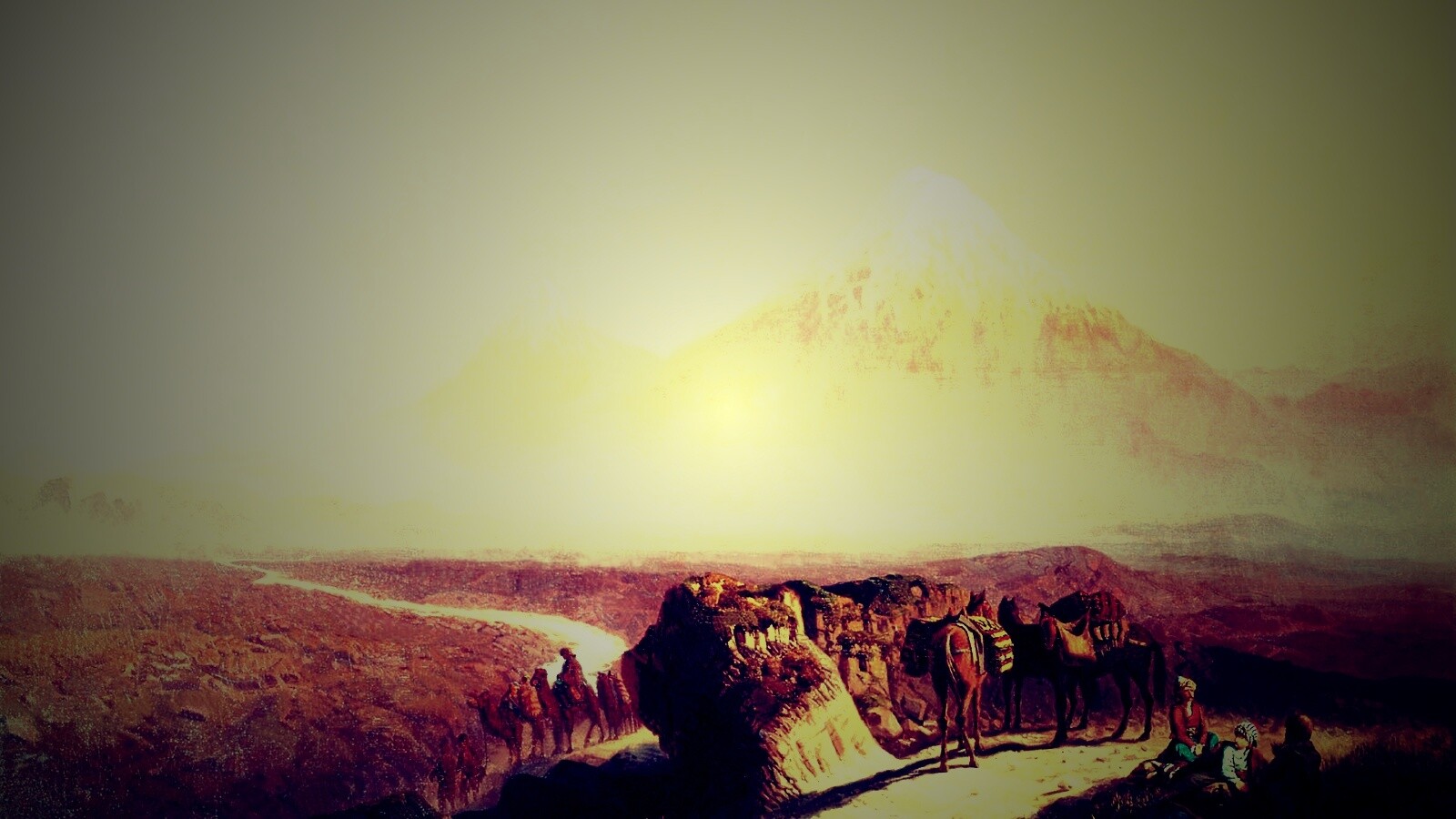 Картина "Вид на Арарат" обои