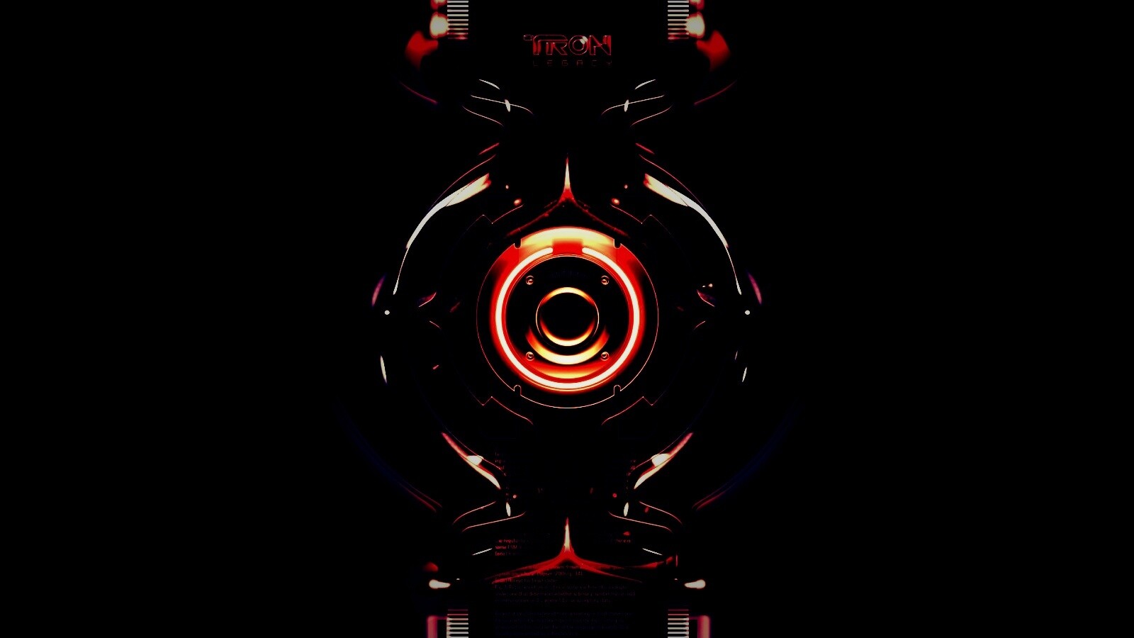 Tron Data Amber обои