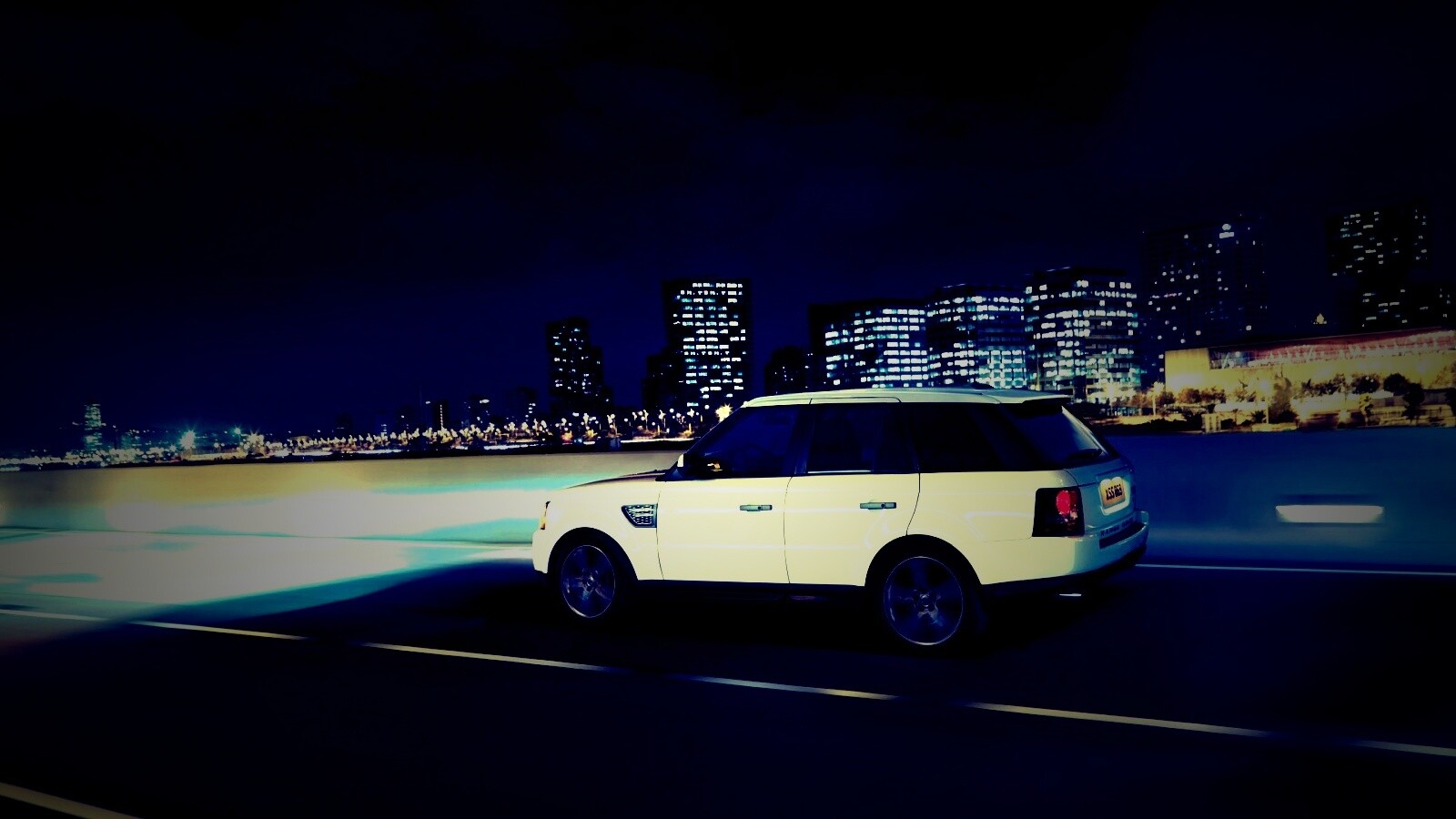 Белый Лэнд Ровер обои