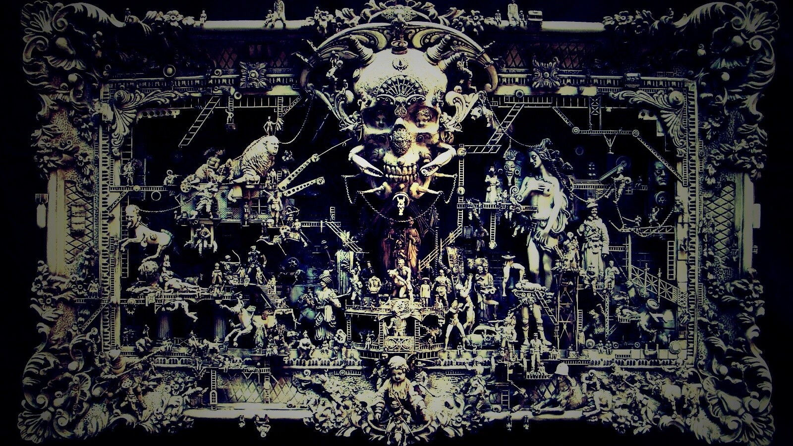 Адская скульптура обои