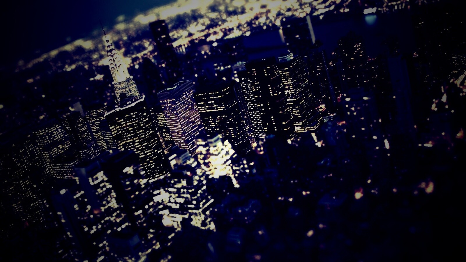 Ночной Нью-Йорк обои