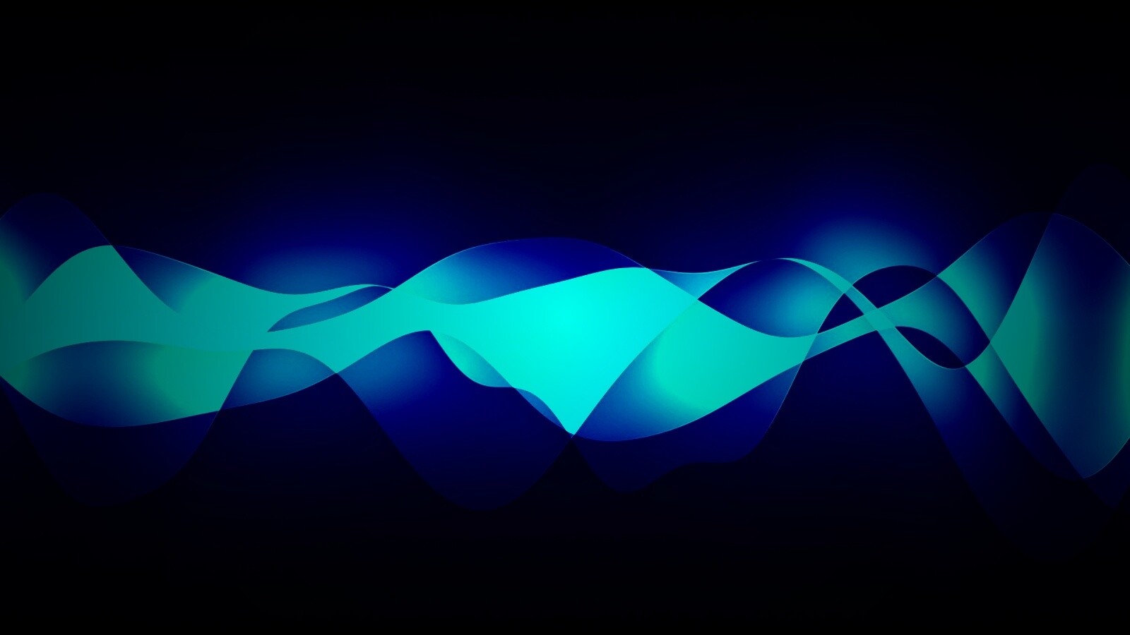 Синии волны обои