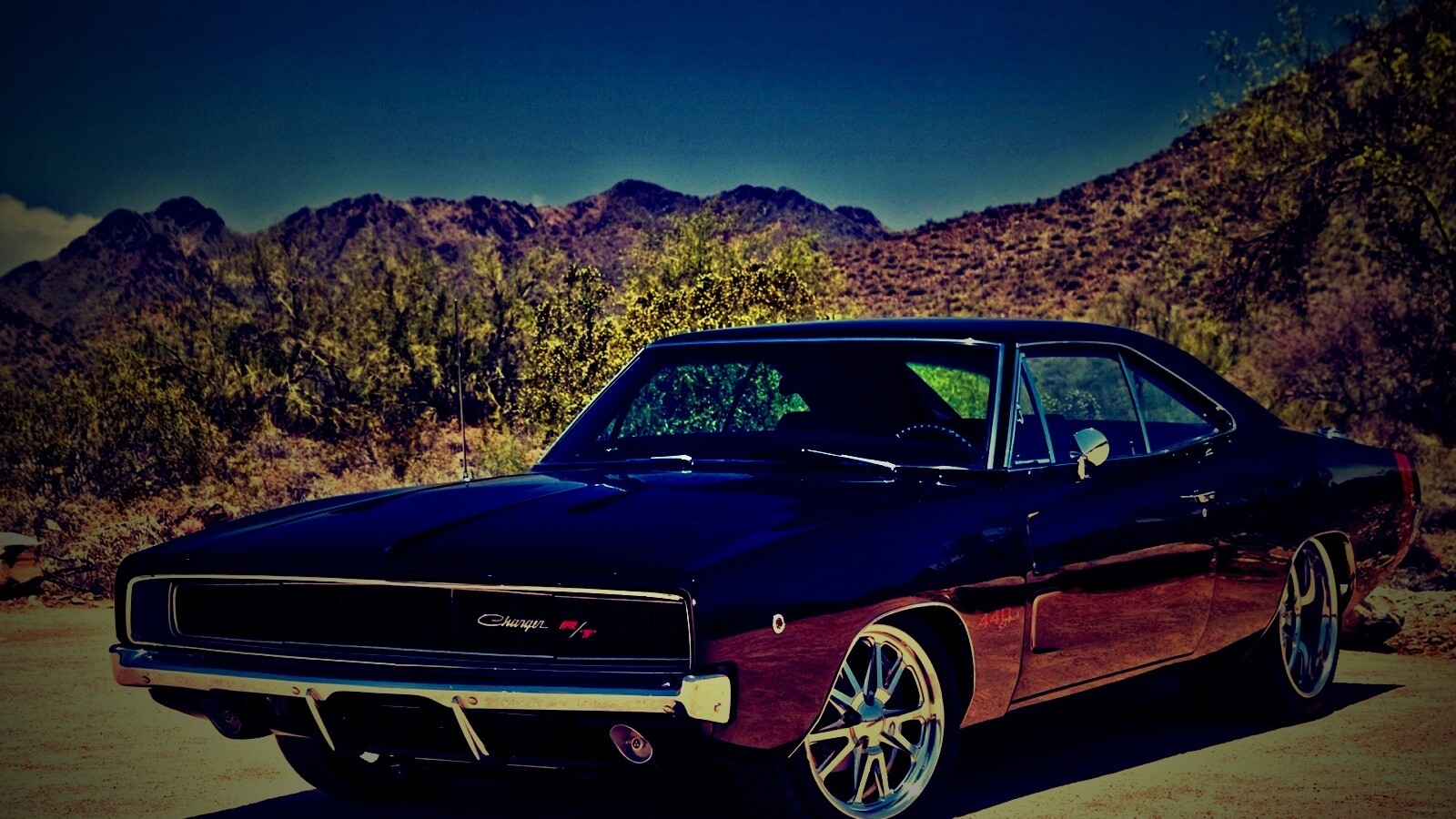 Черный Додж обои