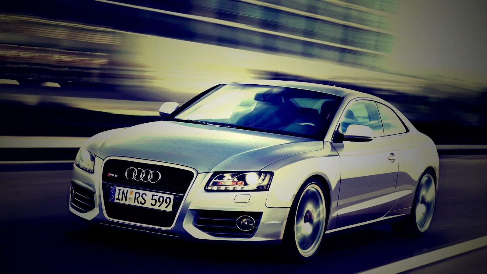 Ауди на скорости обои