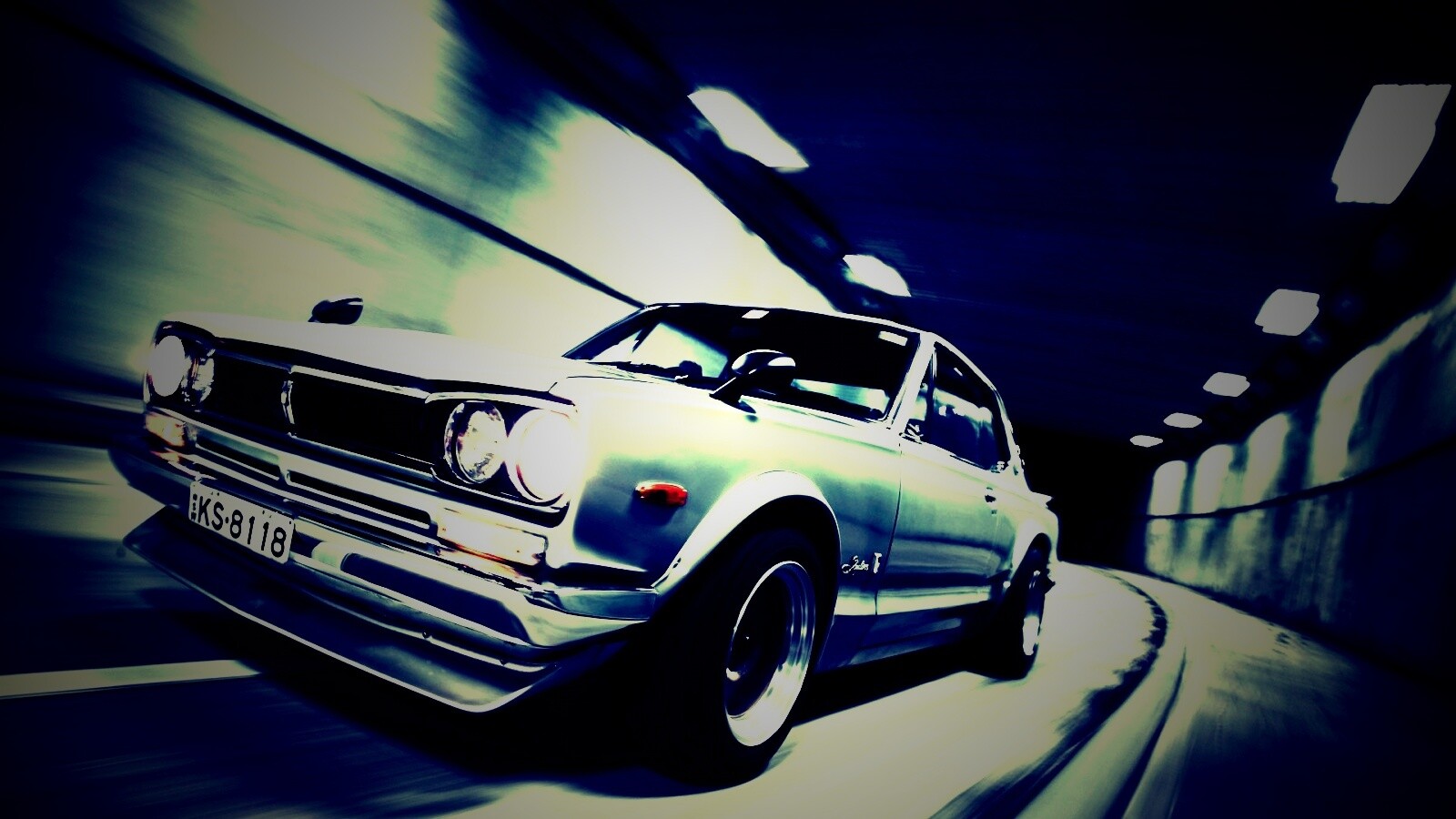 Авто в тоннеле обои