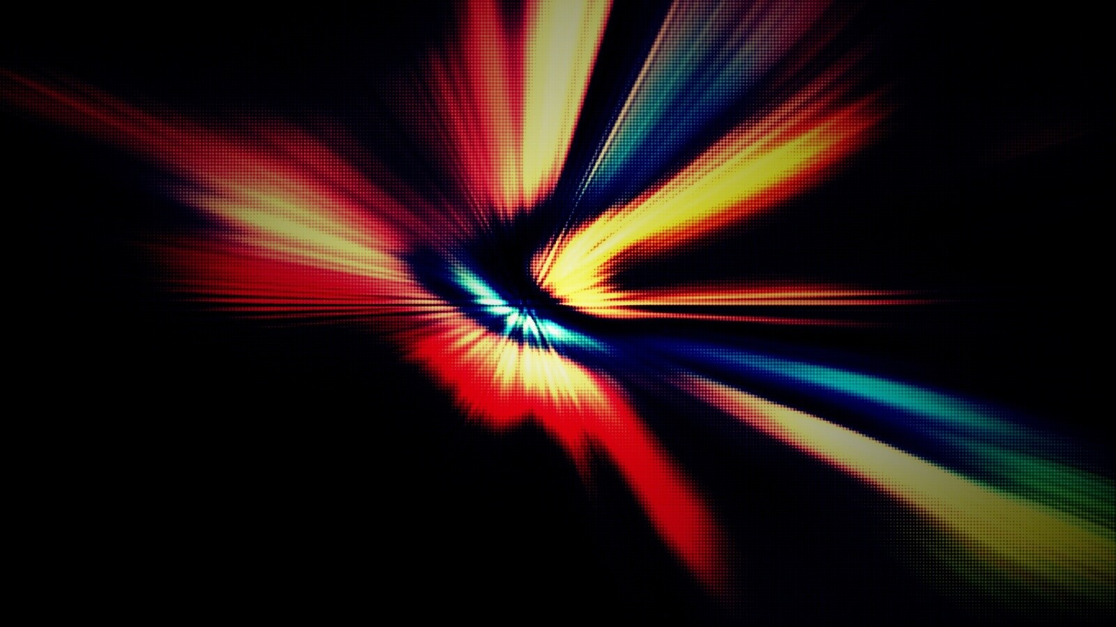 Разноцветные световые волны обои