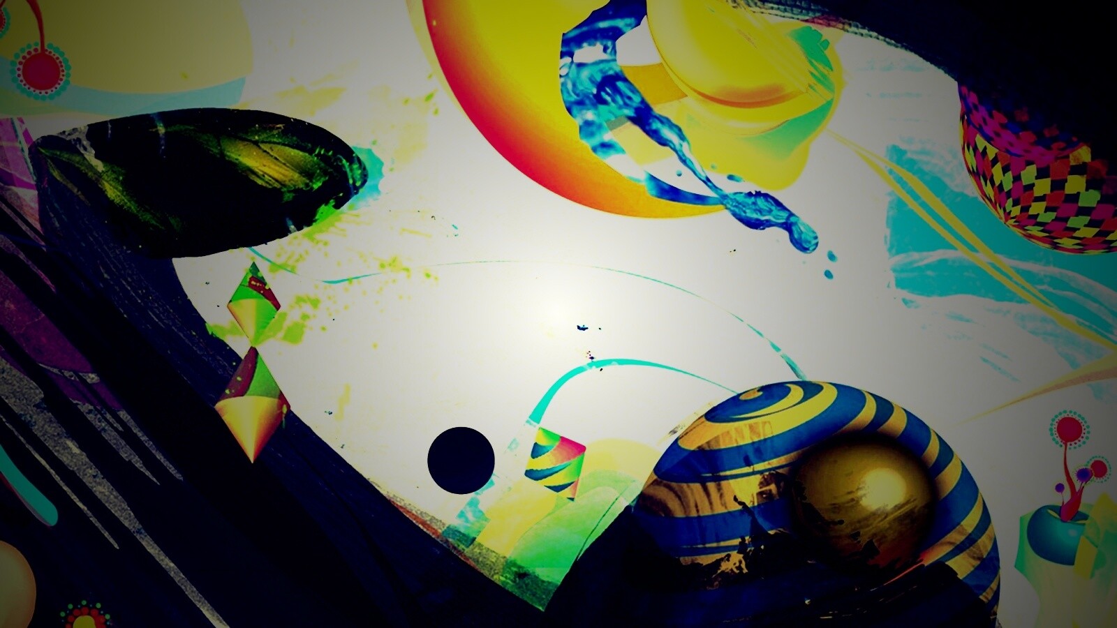 Абстракция из игрушек обои