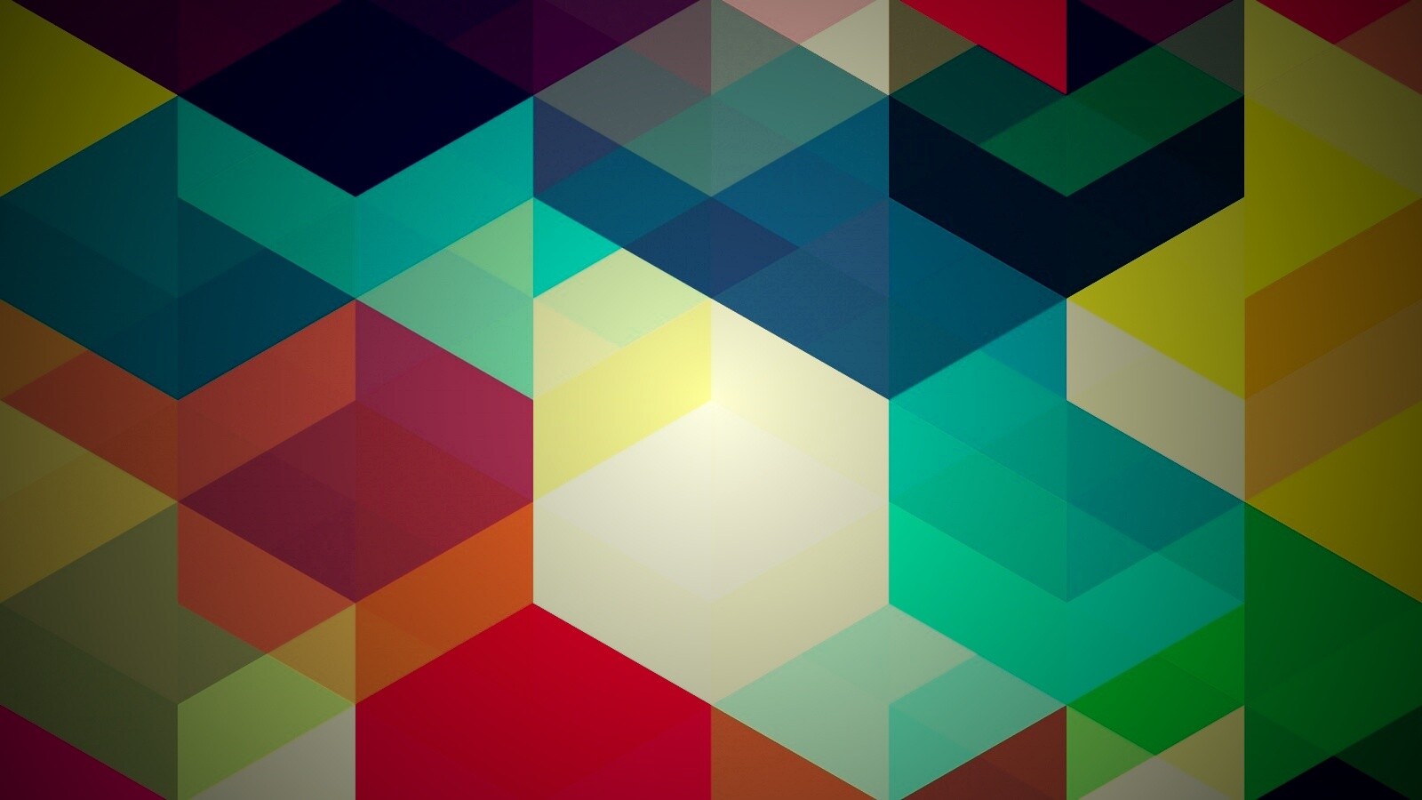 Разноцветные параллелограммы обои