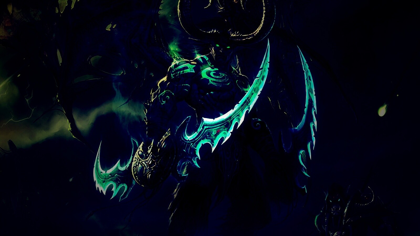 Иллидан с клинками обои